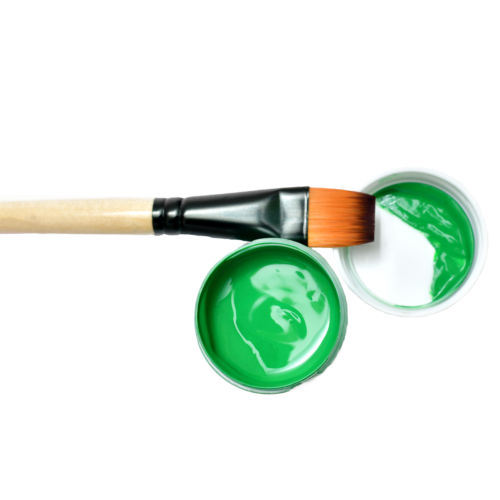 Guachefarben mit Pinsel Guachefarben mit Pinsel