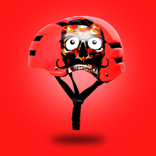 Skullcap Skatehelm rot redskull Skullcap Skatehelm rot redskull